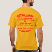 平和か？ Tシャツ (裏面)