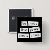 平和があって下さい 缶バッジ (正面&裏面)