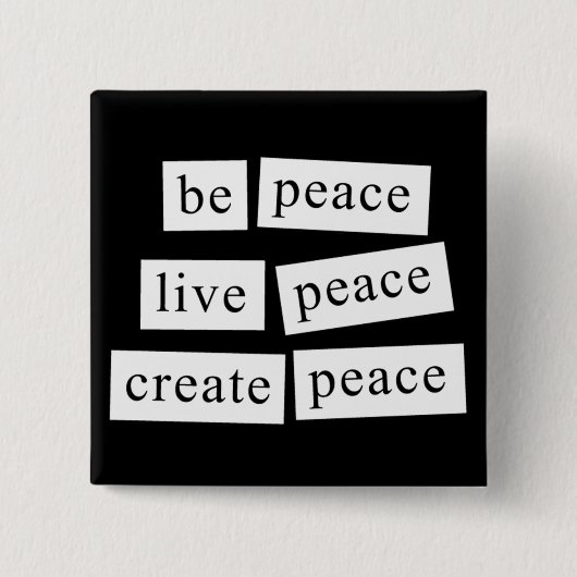 平和があって下さい 缶バッジ (正面)