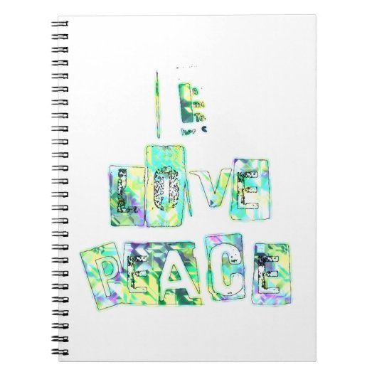 平和が大好き ノートブック (正面)