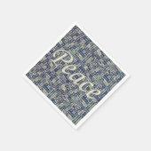 平和が広がる スタンダードカクテルナプキン (角)