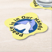 平和が我々の手に委ねられている ペーパーコースター (アングル)