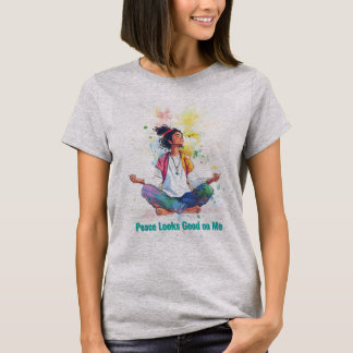 平和が訪れる | 瞑想Tシャツ Tシャツ
