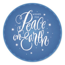 平和きらめくオン・アース・リターン・ステッカー