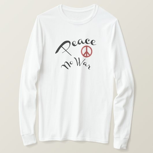 平和こそ戦争に勝る Tシャツ (デザイン正面)