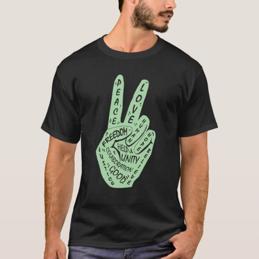 平和ではなく戦争の平和手札を作る11 Tシャツ (正面)