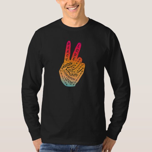 平和ではなく戦争の平和手札を作る11 Tシャツ (正面)