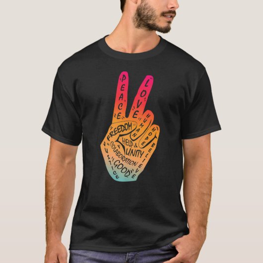 平和ではなく戦争の平和手札を作る29 Tシャツ (正面)