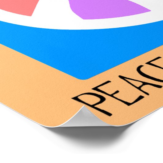 平和ではなく戦争 ポスター (角)