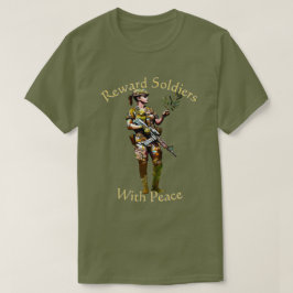 平和で兵士に報いる 002 Tシャツ