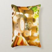 平和で心温まるカプチーノ朝 アクセントクッション (正面(垂直))