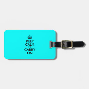 平和で爽やかな – Keep Calm and Carry On ラゲッジタグ