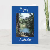 平和で美しい誕生日の願い カード (正面)