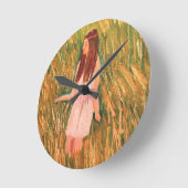 平和で考えるな時計 ラウンド壁時計 (傾斜)