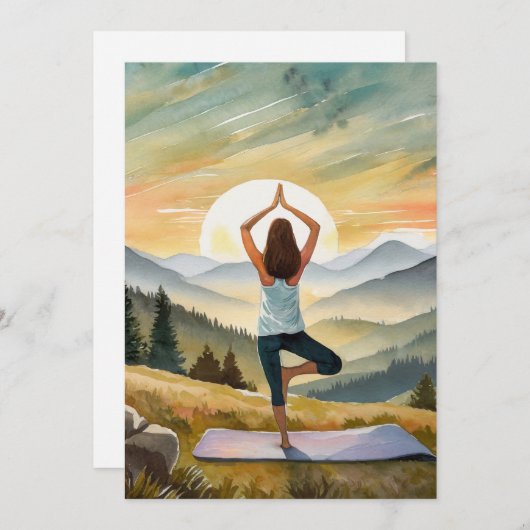 平和とくつろぎでヨガガガール シーズンカード (正面/裏面)