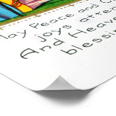 平和とクリスマスの喜び ポスター (角)