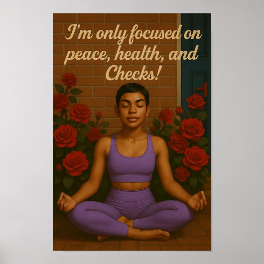 平和とチェック ポスター (正面)