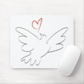 平和とハート マウスパッド (マウス)