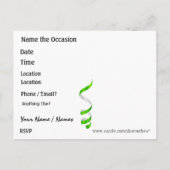 平和とパーティー!by SRF インビテーションポストカード (裏面)