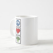 平和とブロッコリー コーヒーマグカップ (正面左)