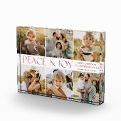 平和とモダン喜びのクリスマス フォトブロック (右)