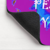 平和と一緒に感動的プリント マウスパッド (コーナー)