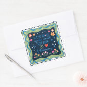 平和と世界への愛 スクエアシール (封筒)