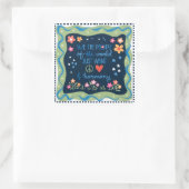 平和と世界への愛 スクエアシール (バッグ)