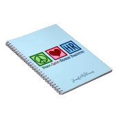 平和と人を愛する人材 ノートブック (右側)