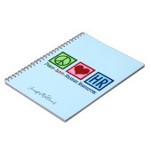 平和と人を愛する人材 ノートブック (左側)