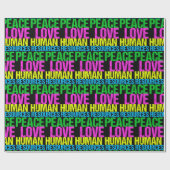 平和と人を愛する人材 ラッピングペーパー (フラット)