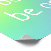 「平和と優しさ、優しさ」レインボーポスター ポスター (角)