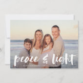 平和と光 | Hanukkahフォトカード シーズンカード (正面)