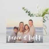 平和と光 | Hanukkahフォトカード シーズンカード (スタンド正面)