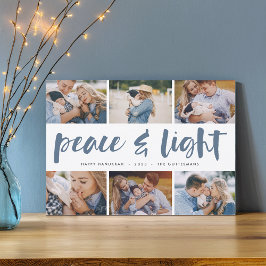 平和と光 | Hanukkahフォトコラージュ シーズンカード