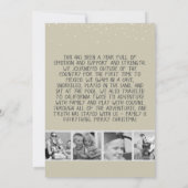 平和と包摂に関するクリスマス·写真テンプレート·カード サンキューカード (裏面)