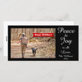 平和と喜びすべての人に！おもしろい休日 シーズンカード (正面/裏面)