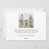 平和と喜びと子犬のキス、2枚の写真カスタム シーズンカード (裏面)