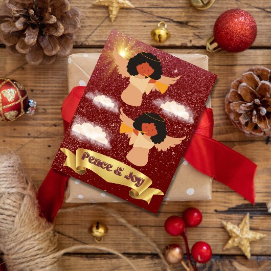 平和と喜びに魂のこもったクリスマスの挨拶 シーズンポストカード