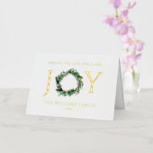 平和と喜びのクリスマスを愛して金ゴールド 箔シーズンカード (蘭)