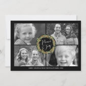 平和と喜びのクリスマスフォトカード – スタイル2 シーズンカード (正面)