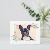 平和と喜びのクリスマスポストカード ポストカード (スタンド正面)