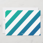 平和と喜びのコーナー 青い写真のホリデーカード シーズンカード (裏面)