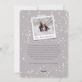 平和と喜びのシンプルのスクリプモダント写真 シーズンカード (裏面)