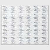 平和と喜びのタイポグラフィモダンクリスマス ラッピングペーパー (フラット)