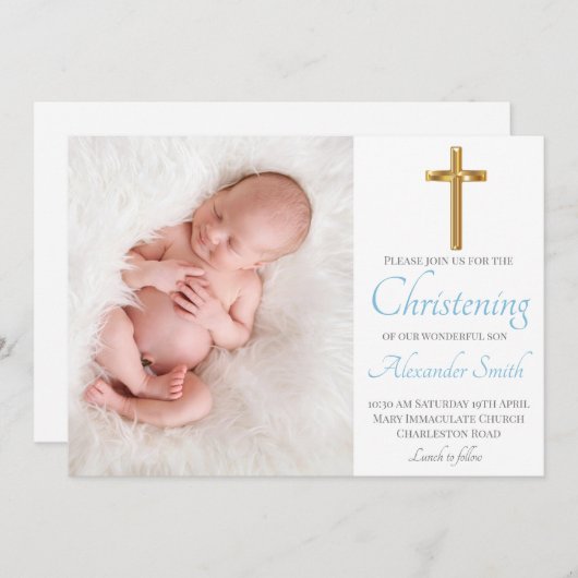 平和と喜びのバプテスマ 招待状 (正面/裏面)