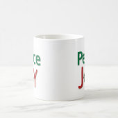 平和と喜びのマグカップ コーヒーマグカップ (中央)