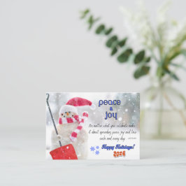 平和と喜びの休日のグリーティングカード ノートカード