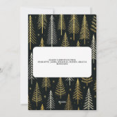 平和と喜びの写真クリスマスパーソナライズされた シーズンカード (裏面)