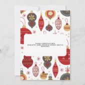 平和と喜びの写真クリスマスパーソナライズされた シーズンカード (裏面)